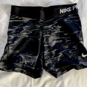 Nike pro shorts! Too small on me now but have a lot of life left